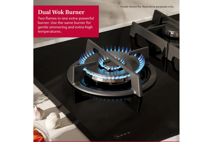 Neff N 70 75cm Built-in Gas Hob | T27CIQ8N0 | Stainless Steel