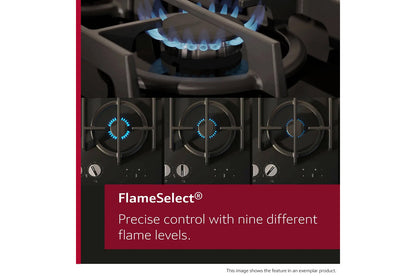 Neff N 70 75cm Built-in Gas Hob | T27CIQ8S0 | Black