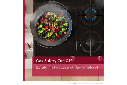 Neff N 70 75cm Built-in Gas Hob | T27PIQ4S0 | Black