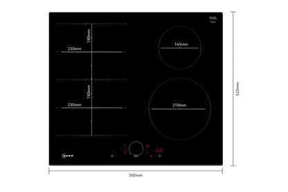 Neff N70 60cm Built-in Induction Hob | T66FHE4L0