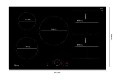 Neff 80cm Built-in Induction Hob | T68FHV4L0