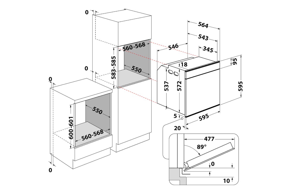 Whirlpool Built-in Electric Single Oven | W7OM44BPS1P