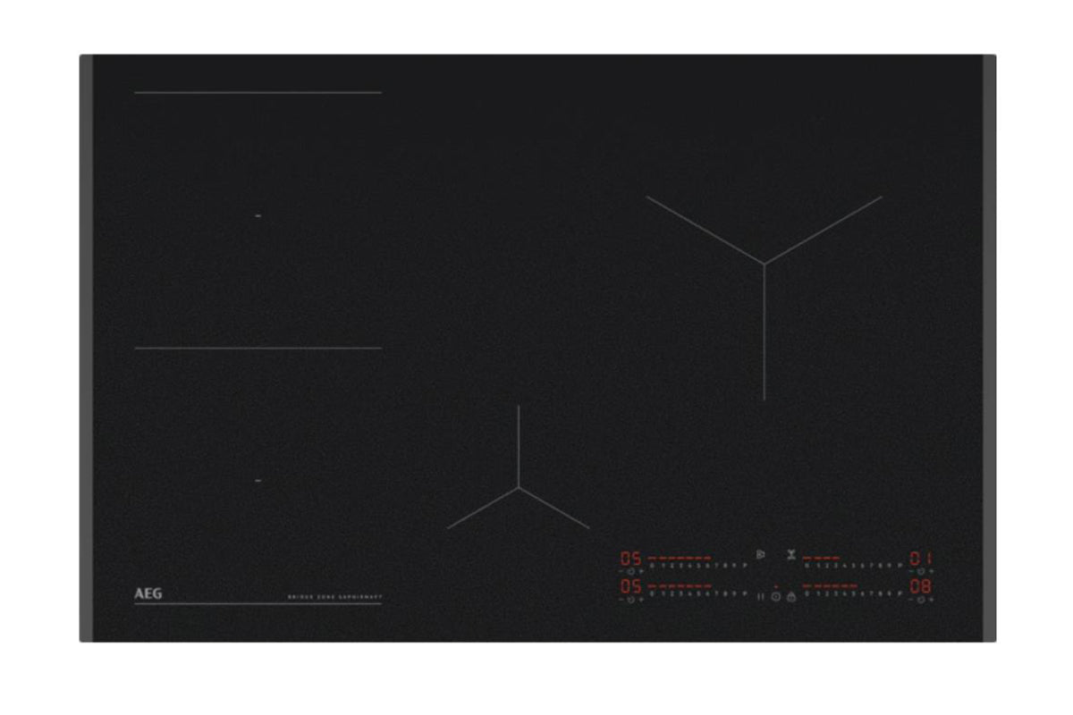 AEG 6000 Series 81cm 4 Zone Induction Hob | TI84IB00FZ | Matt Black