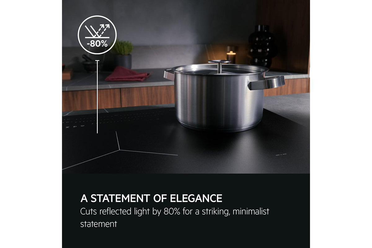 AEG 6000 Series 81cm 4 Zone Induction Hob | TI84IB00FZ | Matt Black
