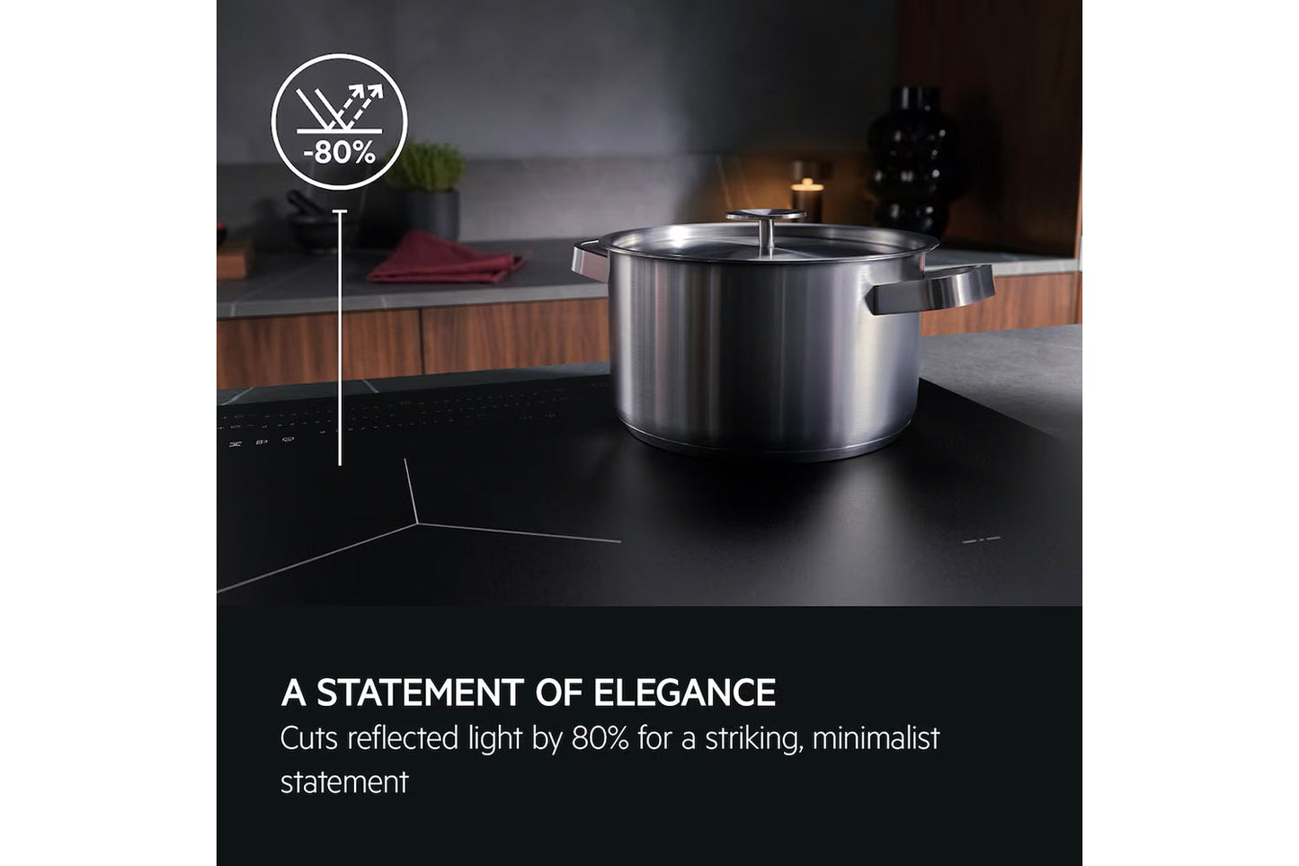 AEG 6000 60cm 4 Zone Bridge SaphirMatt Induction Hob | TO64IB00FZ