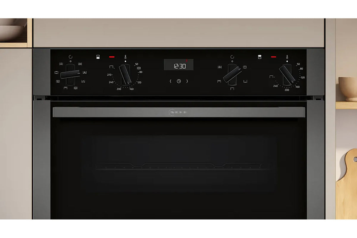 Neff N50 Built-in Double Oven | U1ACE2AG3B | Graphite Grey
