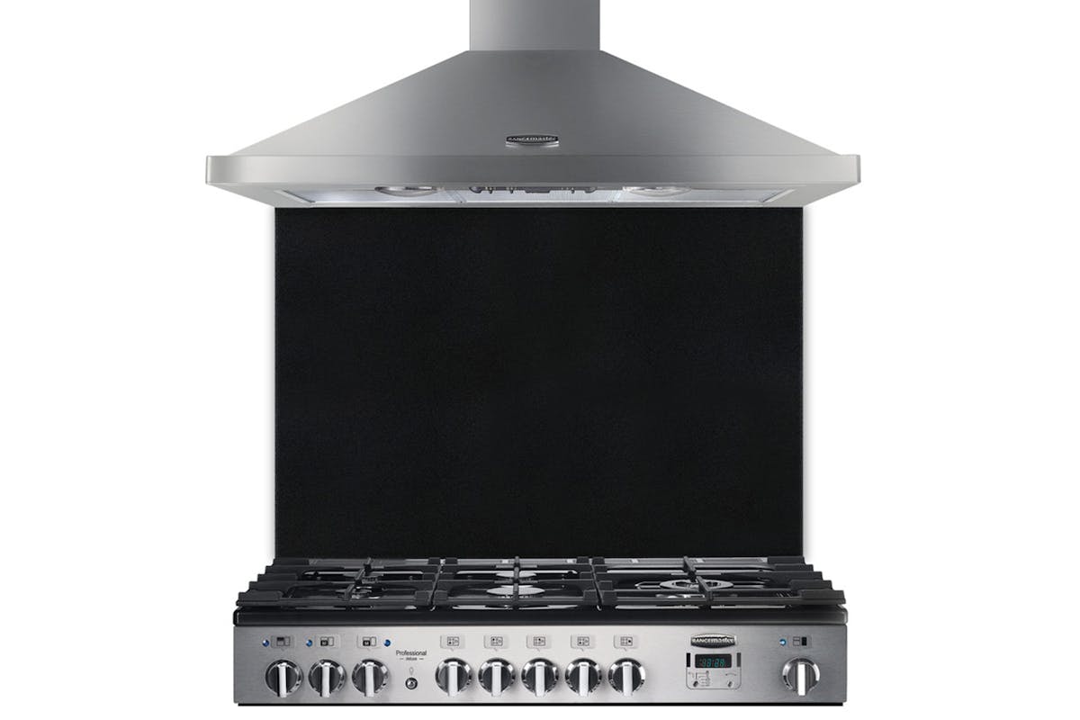 Rangemaster 100cm Splashback | Black
