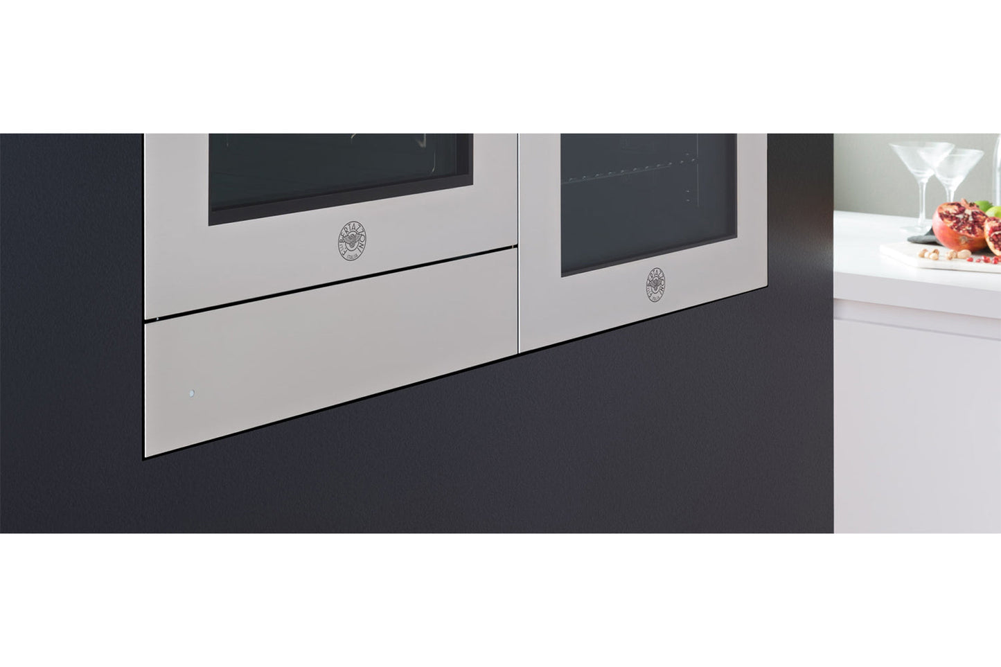 Bertazzoni 60cm Modern Series Built-in Warming Drawer | WD60B | Black Glass