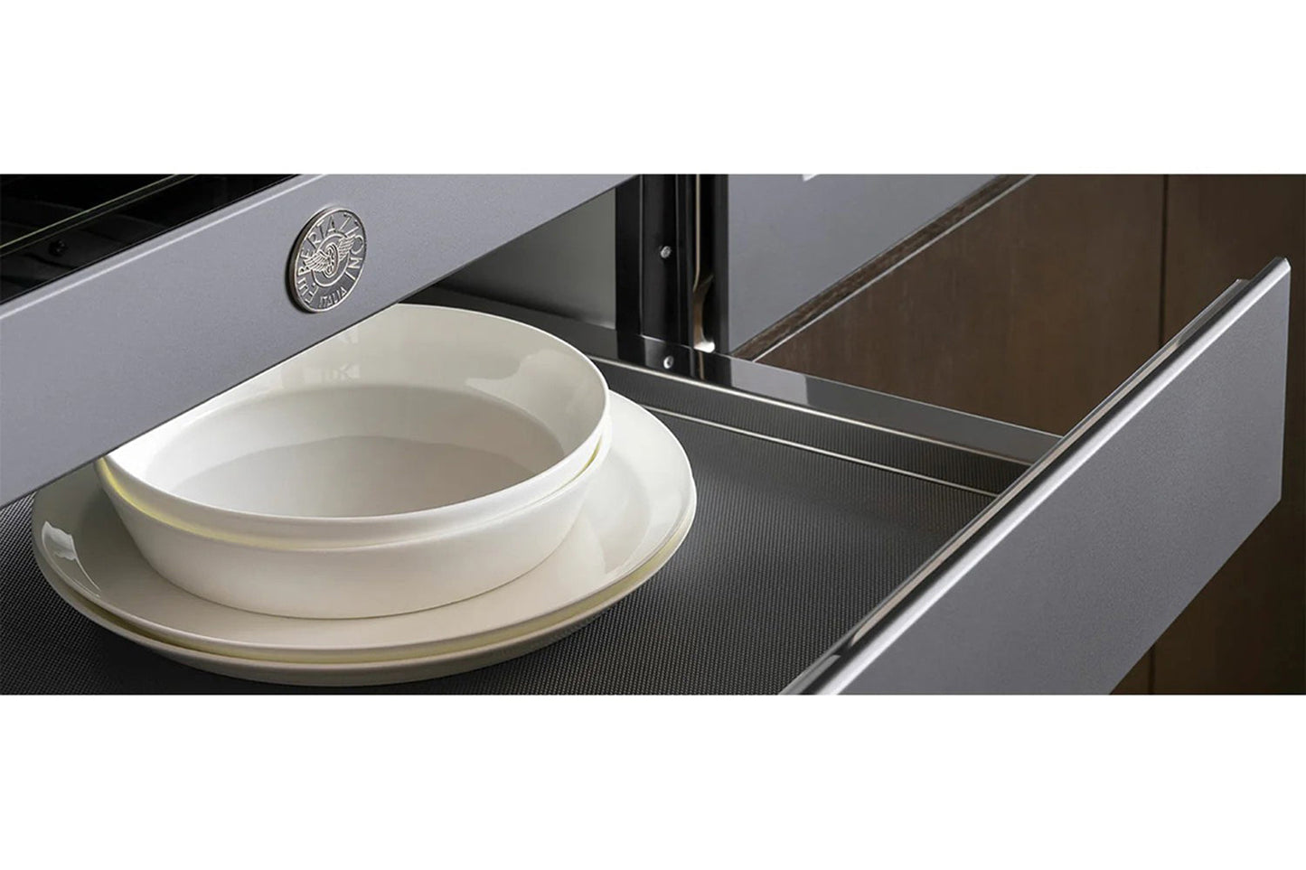 Bertazzoni 60cm Professional Series Built-in Warming Drawer | WD60PRON | Carbonio