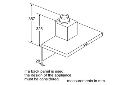 Neff N50 60cm Wall-Mounted Cooker Hood | D64BHM1N0B