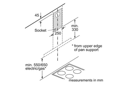 Neff N50 60cm Wall-Mounted Cooker Hood | D64BHM1N0B