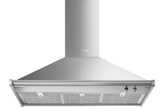 Smeg 100cm Decorative Chimney Cooker Hood | KD100HXE | Stainless Steel