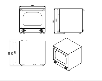 Infernus 62 Litre Electric Convection Oven