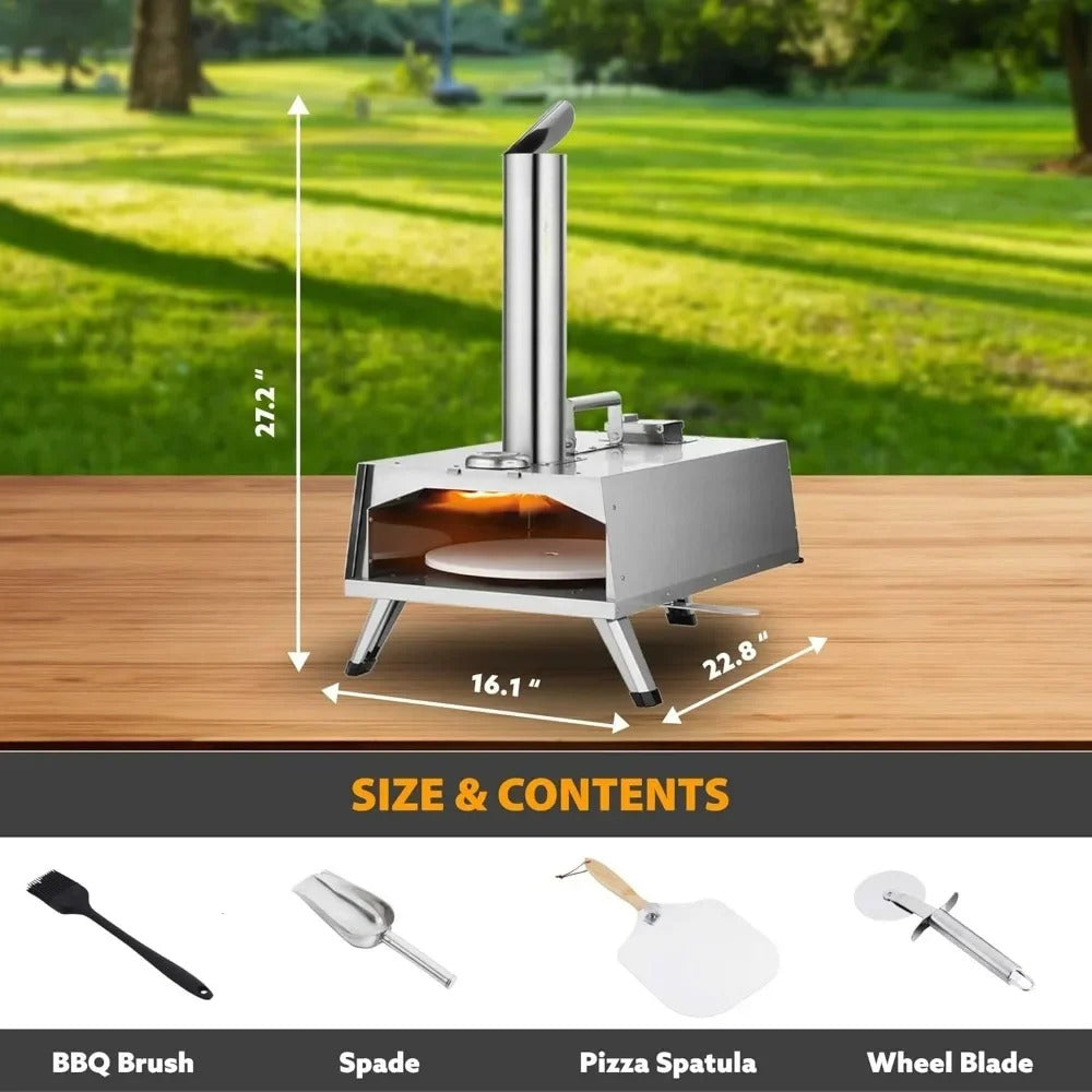 Everything Pizza Ovens -  Fuoco 12" Portable Wood Fired Pizza Oven Kit